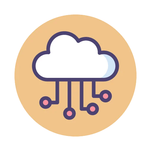 Nuage représentant service hébergement
