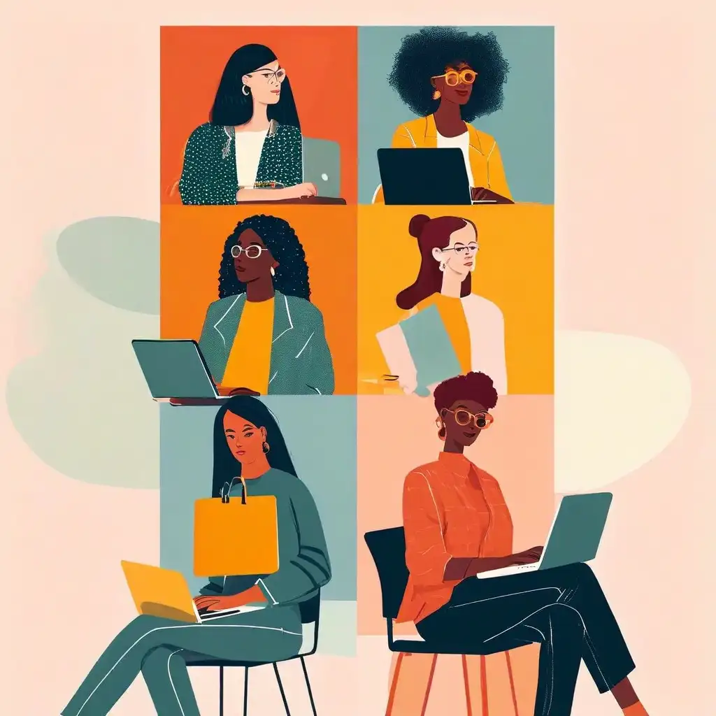 Illustration de travailleurs de différent ethnicité qui se prépare pour aller travailler